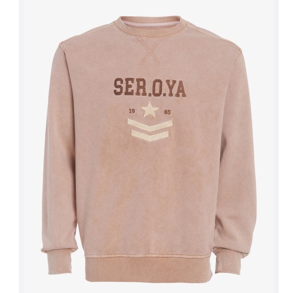 NWT SER.O.YA REVOLVE ISAAC SWEATSHIRT MAUVE PINK SMALL - Picture 2 of 6